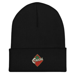 'Cynical' Cuffed Beanie