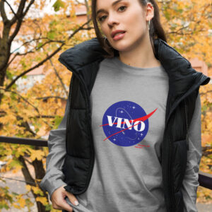 "One Small Sip for Man" Unisex Long Sleeve Tee